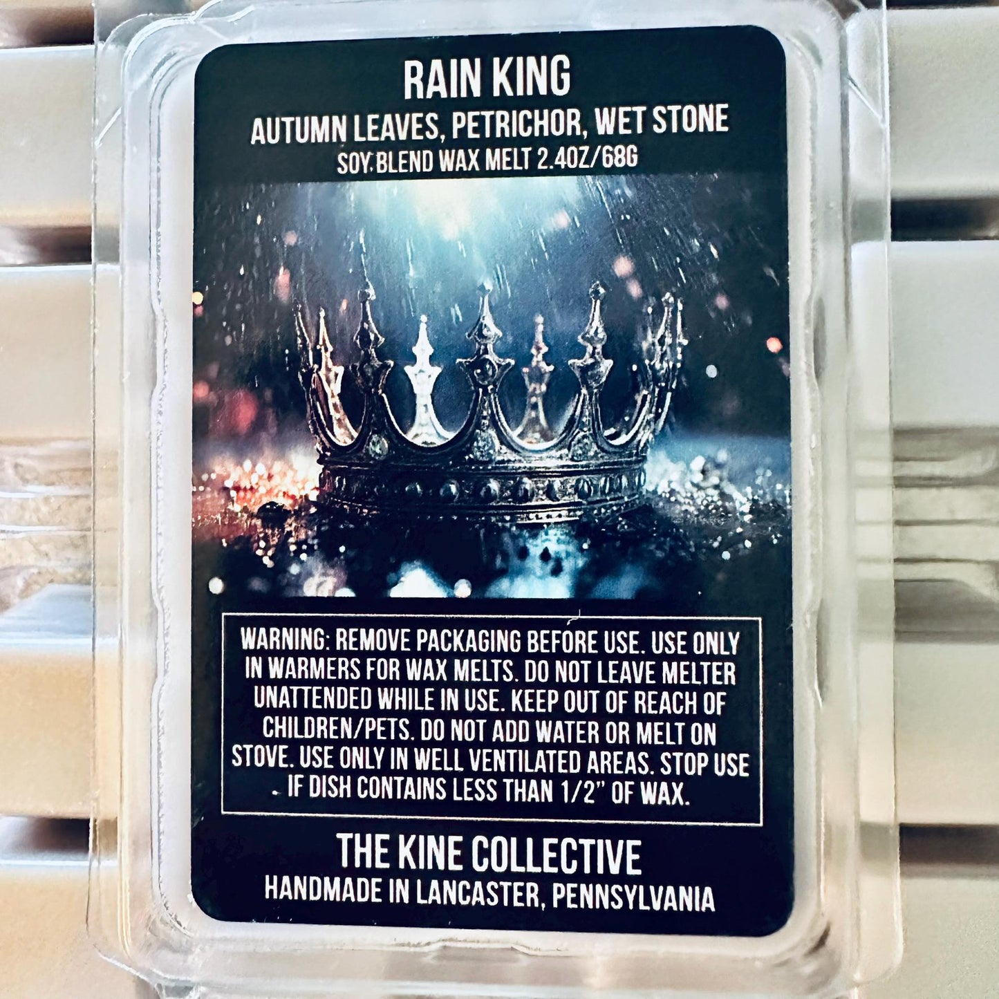 Rain King - Autumn Leaves, Petrichor 2.4oz Artisan Soy Wax Melts