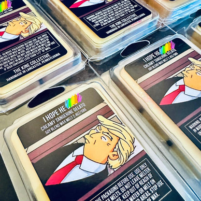 I Hope He D1es - Creamy Tangerine Gelato 2.4oz Artisan Soy Wax Melts