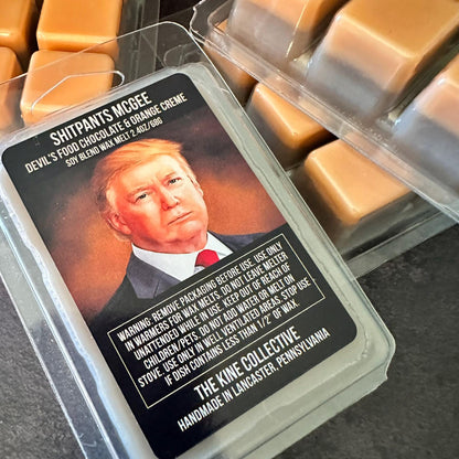 Shitpants McGee - Devil's Foodcake Chocolate, Orange Creme 2.4oz Artisan Soy Wax Melts