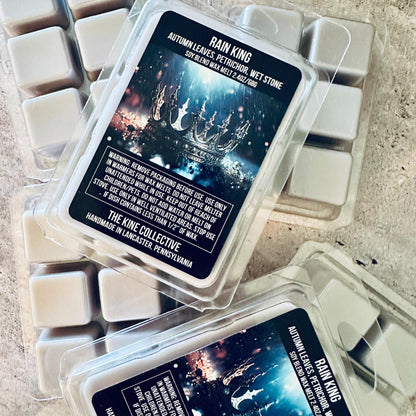Rain King - Autumn Leaves, Petrichor 2.4oz Artisan Soy Wax Melts