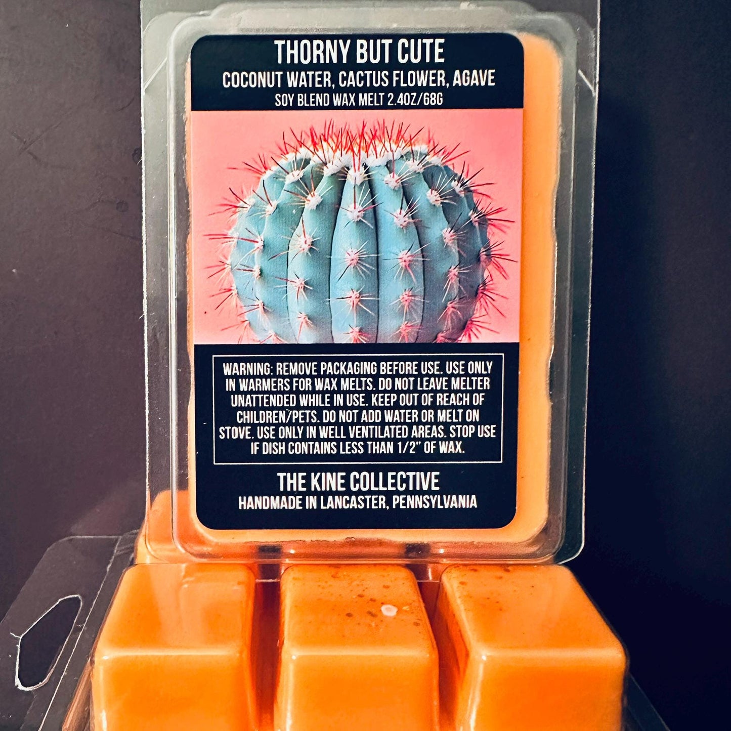 Thorny But Cute - Coconut Water, Cactus Flower, Agave, Jasmine 2.4oz Artisan Soy Wax Melts