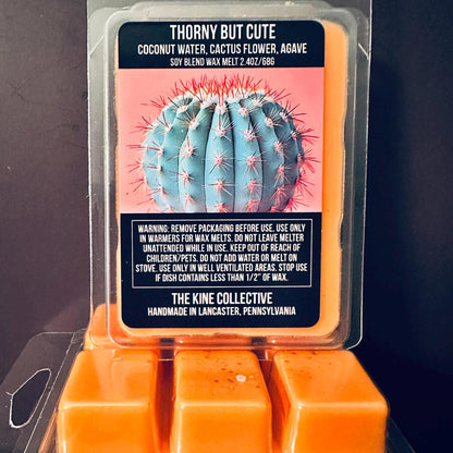 Thorny But Cute - Coconut Water, Cactus Flower, Agave, Jasmine 2.4oz Artisan Soy Wax Melts