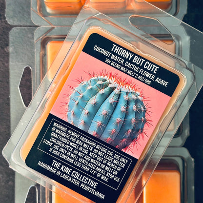 Thorny But Cute - Coconut Water, Cactus Flower, Agave, Jasmine 2.4oz Artisan Soy Wax Melts
