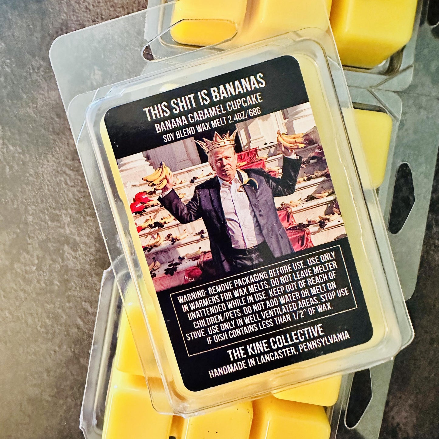 This Shit Is Bananas-  Banana Caramel Cupcake 2.4oz Artisan Soy Wax Melts