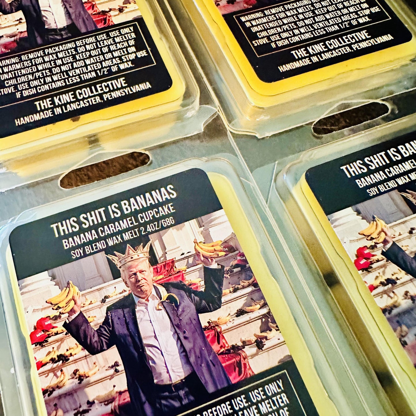 This Shit Is Bananas-  Banana Caramel Cupcake 2.4oz Artisan Soy Wax Melts