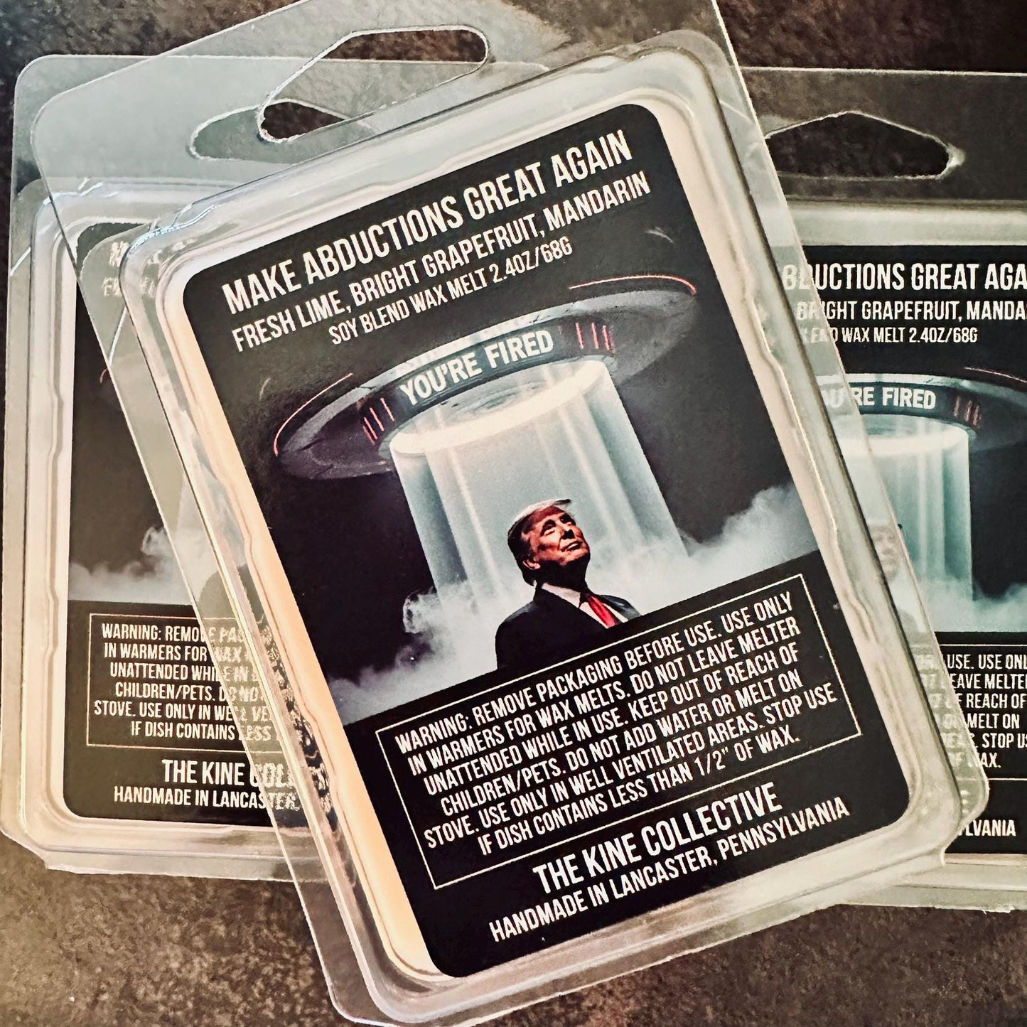 Make Abductions Great Again - Lime, Grapefruit, Mandarin 2.4oz Artisan Soy Wax Melts