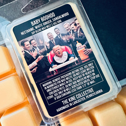 Baby Boohoo - Nectarine, White Ginger, Sandalwood 2.4oz Artisan Soy Wax Melts