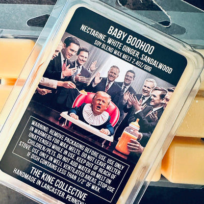 Baby Boohoo - Nectarine, White Ginger, Sandalwood 2.4oz Artisan Soy Wax Melts