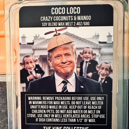 Coco Loco - Crazy Coconut & Big Beautiful Mango 2.4oz Artisan Soy Wax Melts