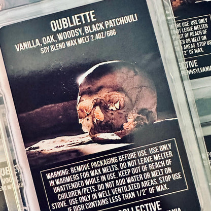 Oubliette - Vanilla Oak, Cedar, Woodsy, Black Patchouli 2.4oz Artisan Soy Wax Melts