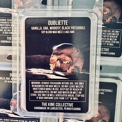 Oubliette - Vanilla Oak, Cedar, Woodsy, Black Patchouli 2.4oz Artisan Soy Wax Melts