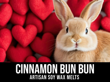 Cinnamon Bun Bun - Warm Cinnamon Rolls & Vanilla Cream 2.4oz Artisan Soy Wax Melts