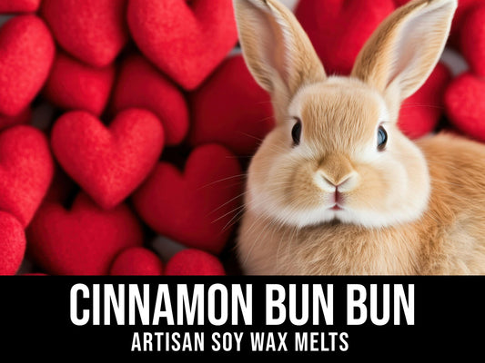 Cinnamon Bun Bun - Warm Cinnamon Rolls & Vanilla Cream 2.4oz Artisan Soy Wax Melts