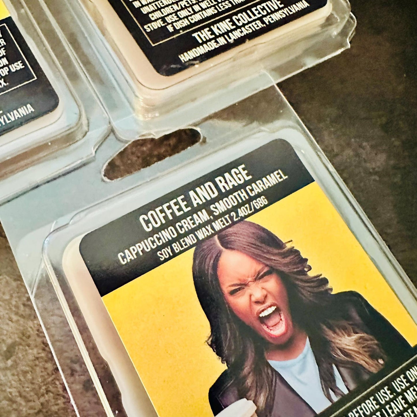 Coffee And Rage - Cappuccino Cream, Smooth Caramel 2.4oz Artisan Soy Wax Melts