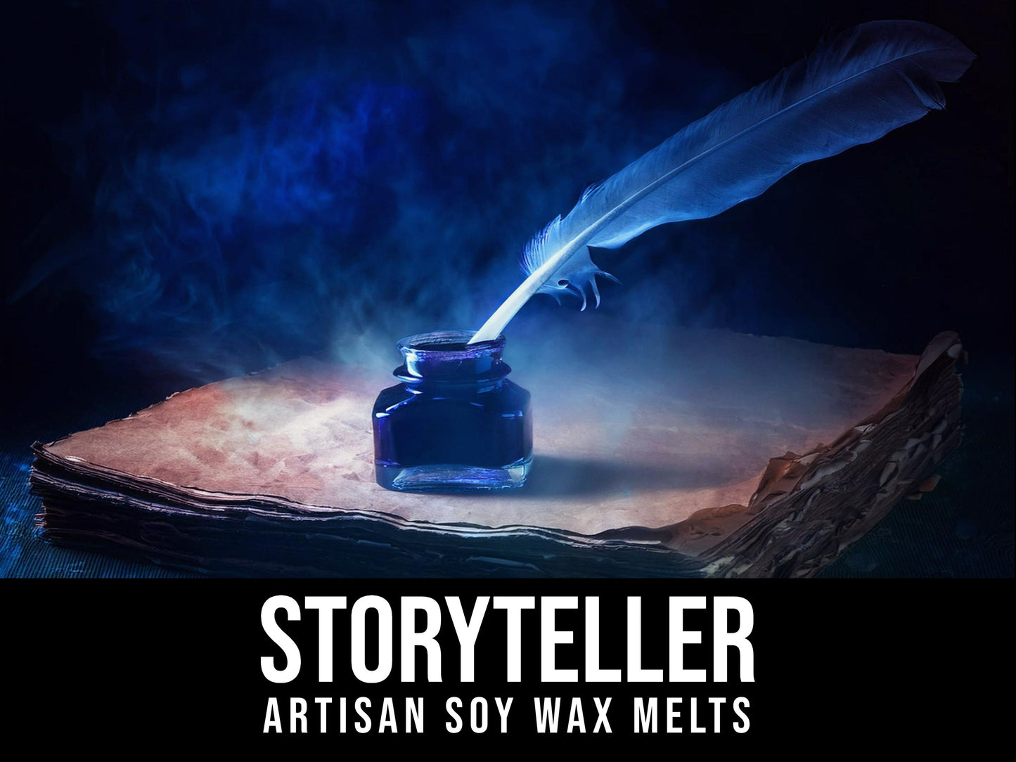 Storyteller - Ink, Anise, Patchouli, Ambrette, Night Poppy 2.4oz Artisan Soy Wax Melts