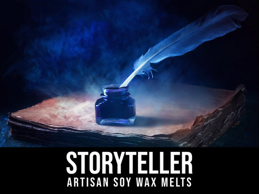 Storyteller - Ink, Anise, Patchouli, Ambrette, Night Poppy 2.4oz Artisan Soy Wax Melts