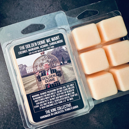 The Golden Dome We Want - Radiant, Gilded Mandarin 2.4oz Artisan Soy Wax Melts