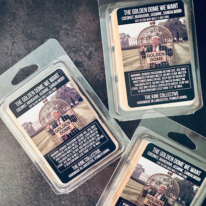 The Golden Dome We Want - Radiant, Gilded Mandarin 2.4oz Artisan Soy Wax Melts