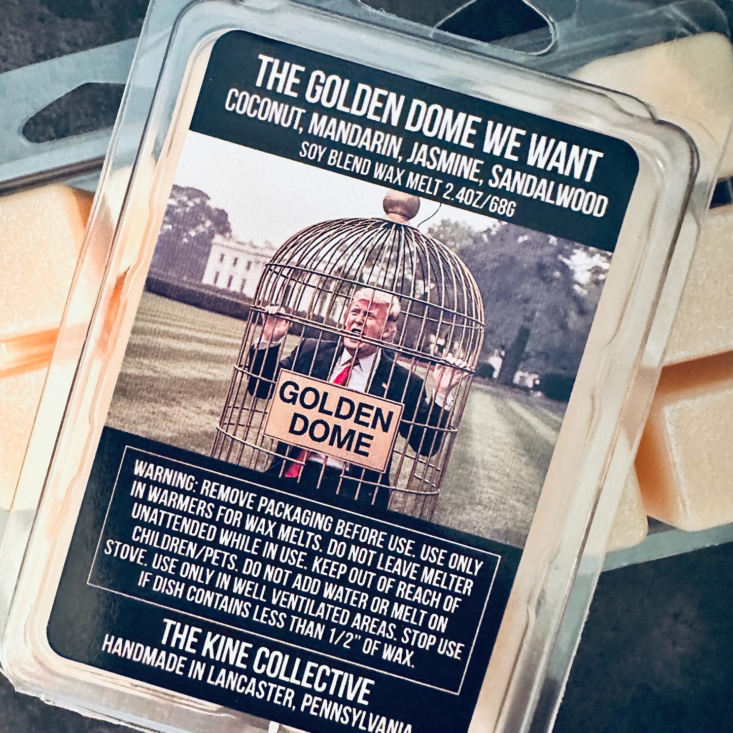 The Golden Dome We Want - Radiant, Gilded Mandarin 2.4oz Artisan Soy Wax Melts