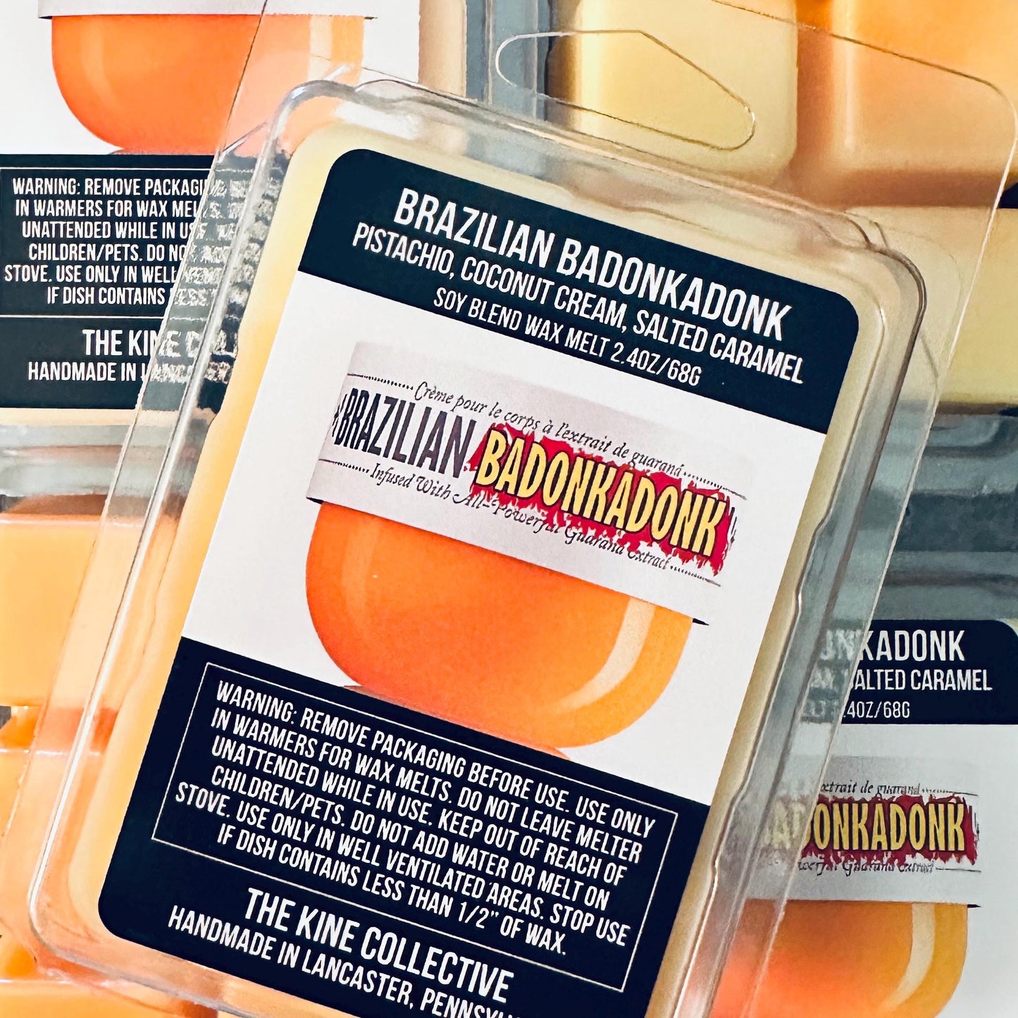 Brazilian Badonkadonk - Pistachio, Coconut Cream, Salted Caramel 2.4oz Artisan Soy Wax Melts