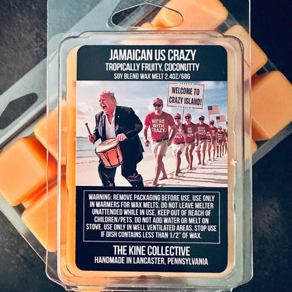 Jamacian Us Crazy - Tropically Fruity, Coconutty Coconut 2.4oz Artisan Soy Wax Melts