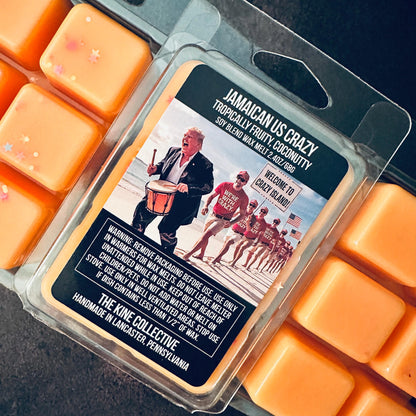 Jamacian Us Crazy - Tropically Fruity, Coconutty Coconut 2.4oz Artisan Soy Wax Melts