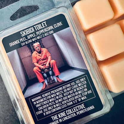 Skibidi Toilet - Apple, Orange, Clove, Cinnamon 2.4oz Artisan Soy Wax Melts