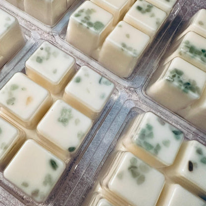 Green Aventurine & Geranium Essential Oil Infused  2.4oz Artisan Soy Wax Melts - Emotional Healing, Self-Love