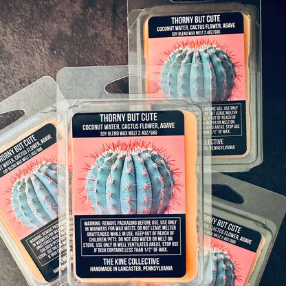 Thorny But Cute - Coconut Water, Cactus Flower, Agave, Jasmine 2.4oz Artisan Soy Wax Melts