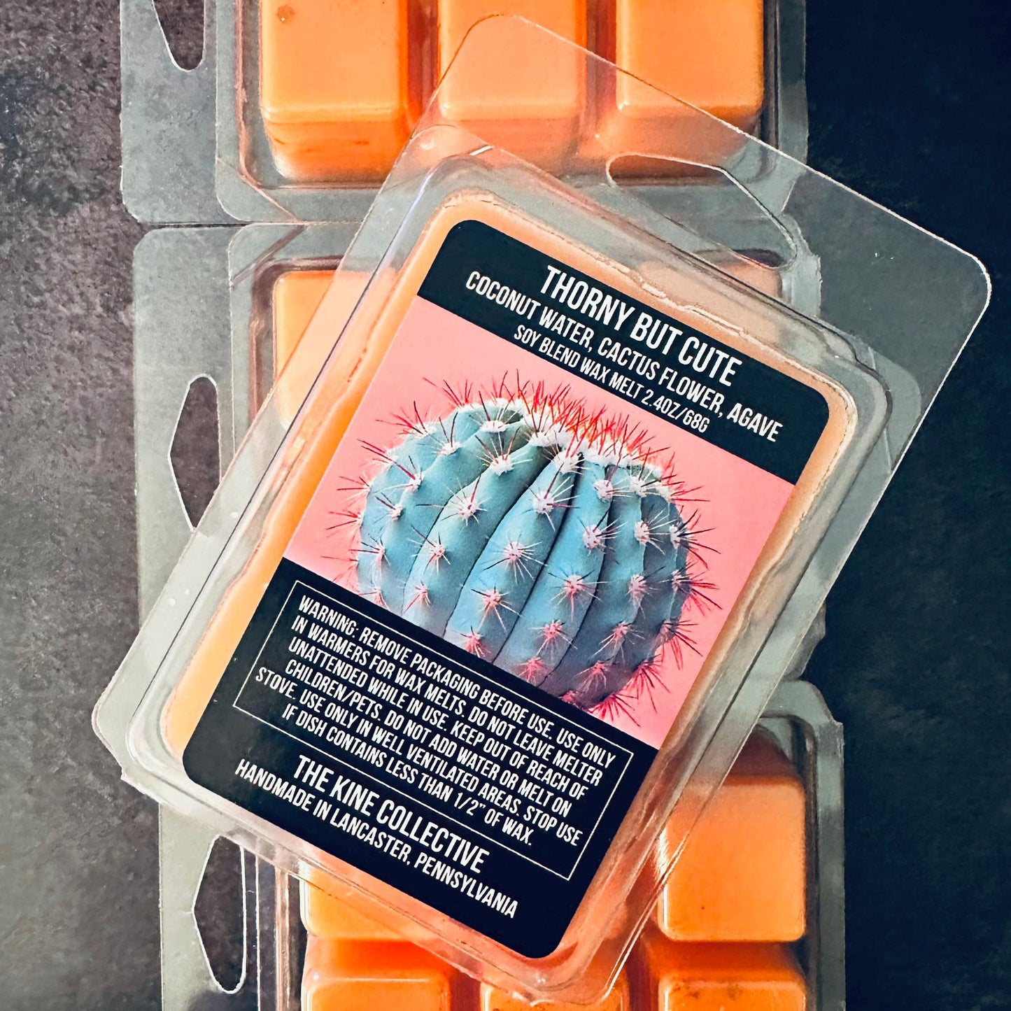 Thorny But Cute - Coconut Water, Cactus Flower, Agave, Jasmine 2.4oz Artisan Soy Wax Melts