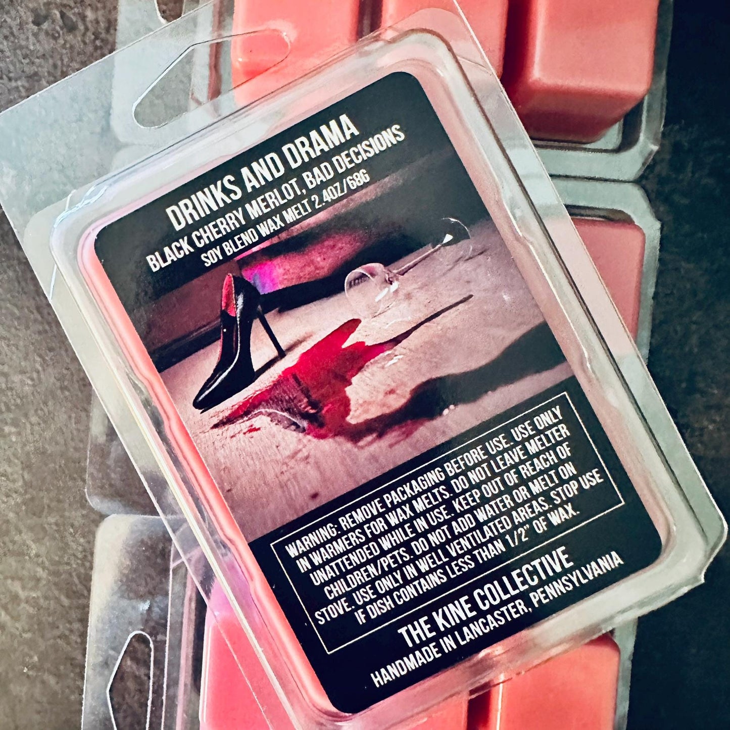 Drinks And Drama - Black Cherry Merlot & Bad Decisions 2.4oz Artisan Soy Wax Melts