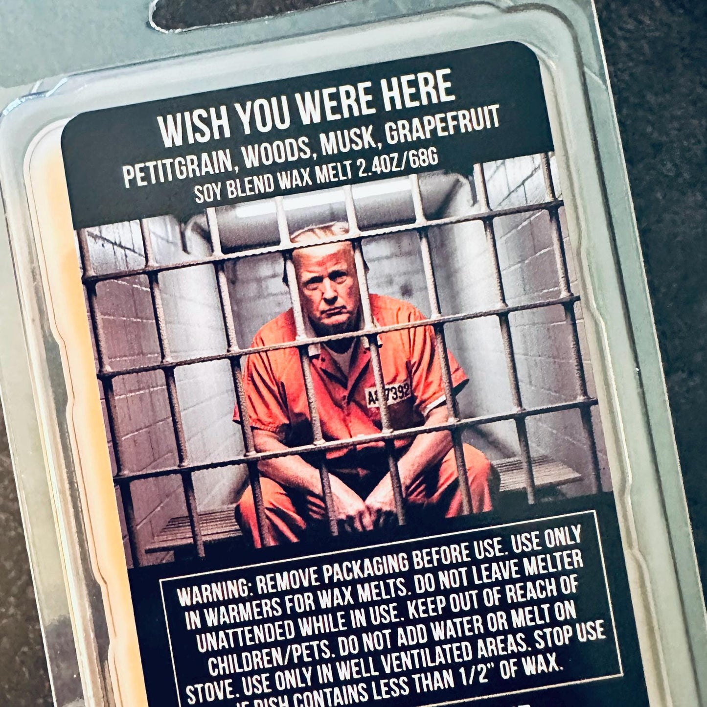 Wish You Were Here - Petitgrain, Woods, Musk, Grapefruit 2.4oz Artisan Soy Wax Melts