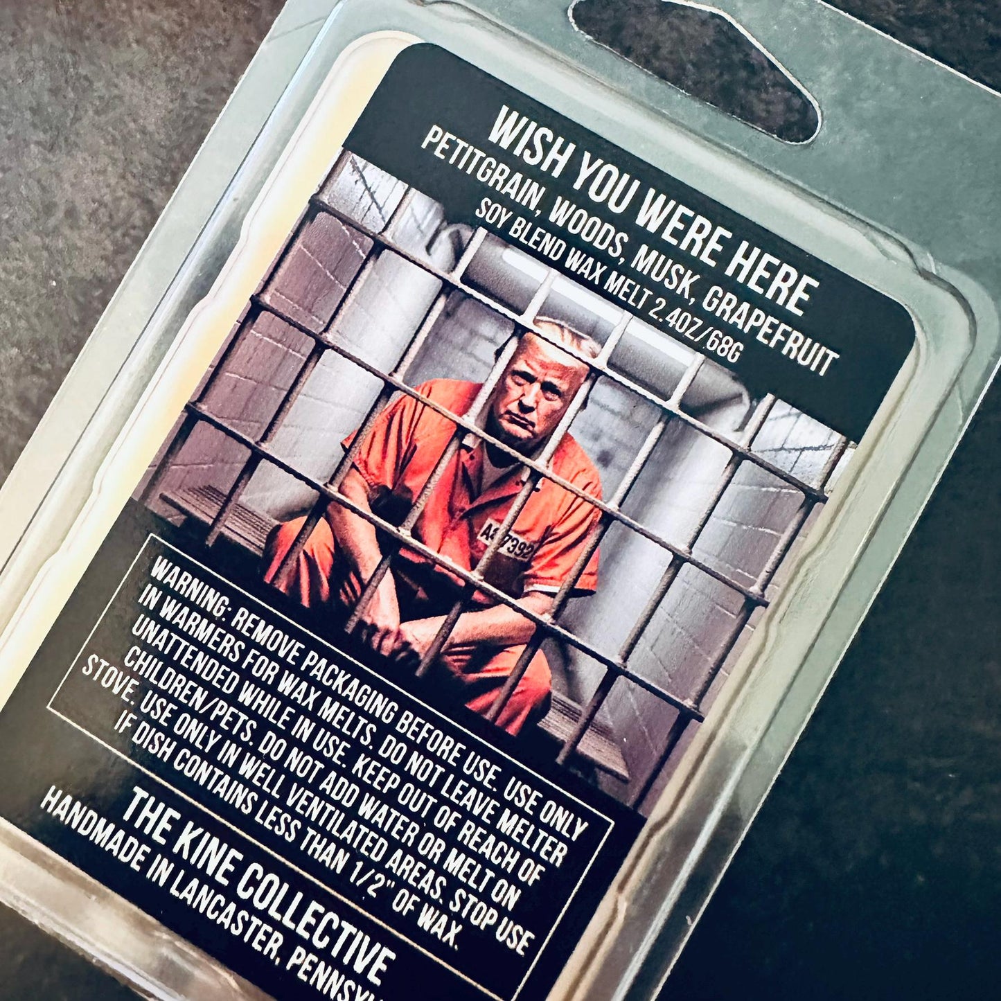 Wish You Were Here - Petitgrain, Woods, Musk, Grapefruit 2.4oz Artisan Soy Wax Melts