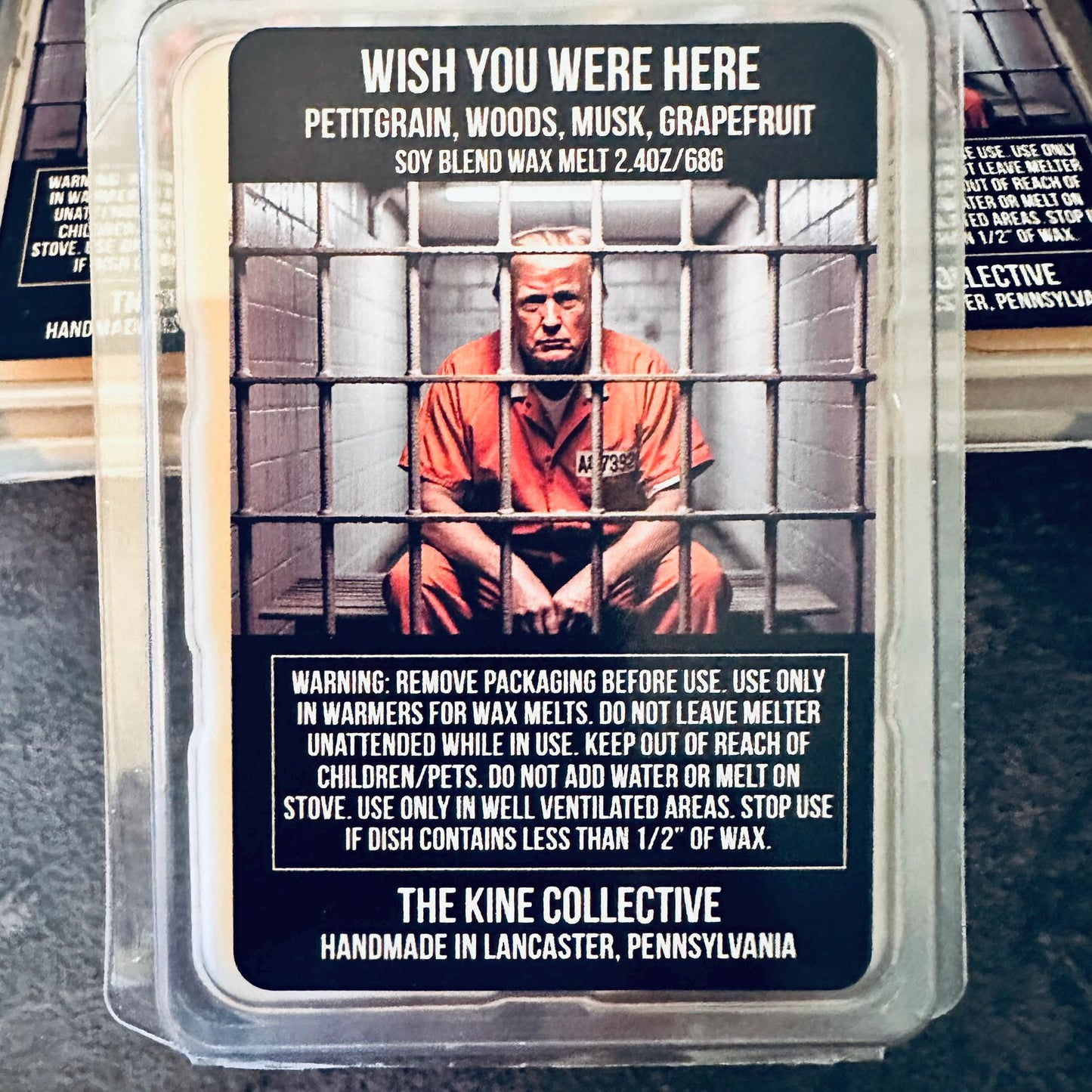 Wish You Were Here - Petitgrain, Woods, Musk, Grapefruit 2.4oz Artisan Soy Wax Melts