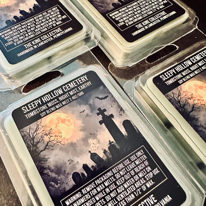Sleepy Hollow Cemetery - Tombstone Moss, Night Mist, Earthy 2.4oz Artisan Soy Wax Melts