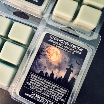 Sleepy Hollow Cemetery - Tombstone Moss, Night Mist, Earthy 2.4oz Artisan Soy Wax Melts