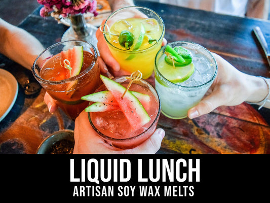 Liquid Lunch - Yuzu, Citrus, Rosewater, Amber, Sandalwood 2.4oz Artisan Soy Wax Melts