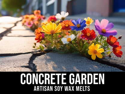 Concrete Garden - Angelica, Lingonberry, Tuberose, Jasmine Sambac 2.4oz Artisan Soy Wax Melts