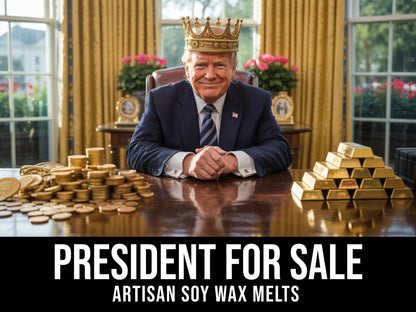 President For Sale - Citrine, Apple, Jasmine, Orchid, Pineapple 2.4oz Artisan Soy Wax Melts