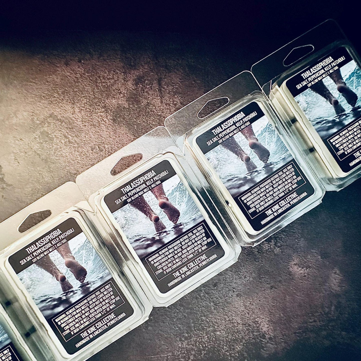 Thalassophobia - Sea Salt, Peppercorn, Kelp, Patchouli 2.4oz Artisan Soy Wax Melts