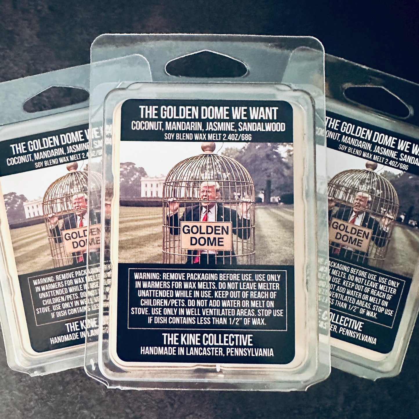 The Golden Dome We Want - Radiant, Gilded Mandarin 2.4oz Artisan Soy Wax Melts