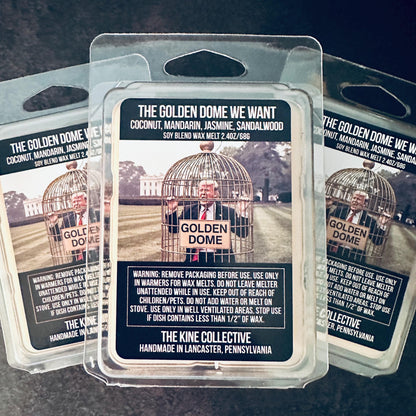 The Golden Dome We Want - Radiant, Gilded Mandarin 2.4oz Artisan Soy Wax Melts
