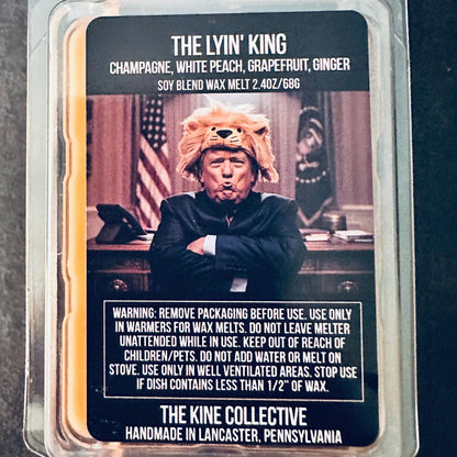 The Lyin' King - Champagne, White Peach, Grapefruit, Ginger 2.4oz Artisan Soy Wax Melts