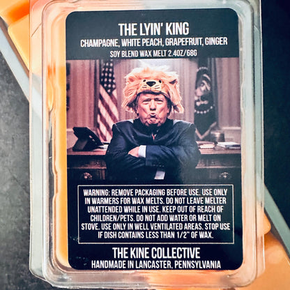 The Lyin' King - Champagne, White Peach, Grapefruit, Ginger 2.4oz Artisan Soy Wax Melts