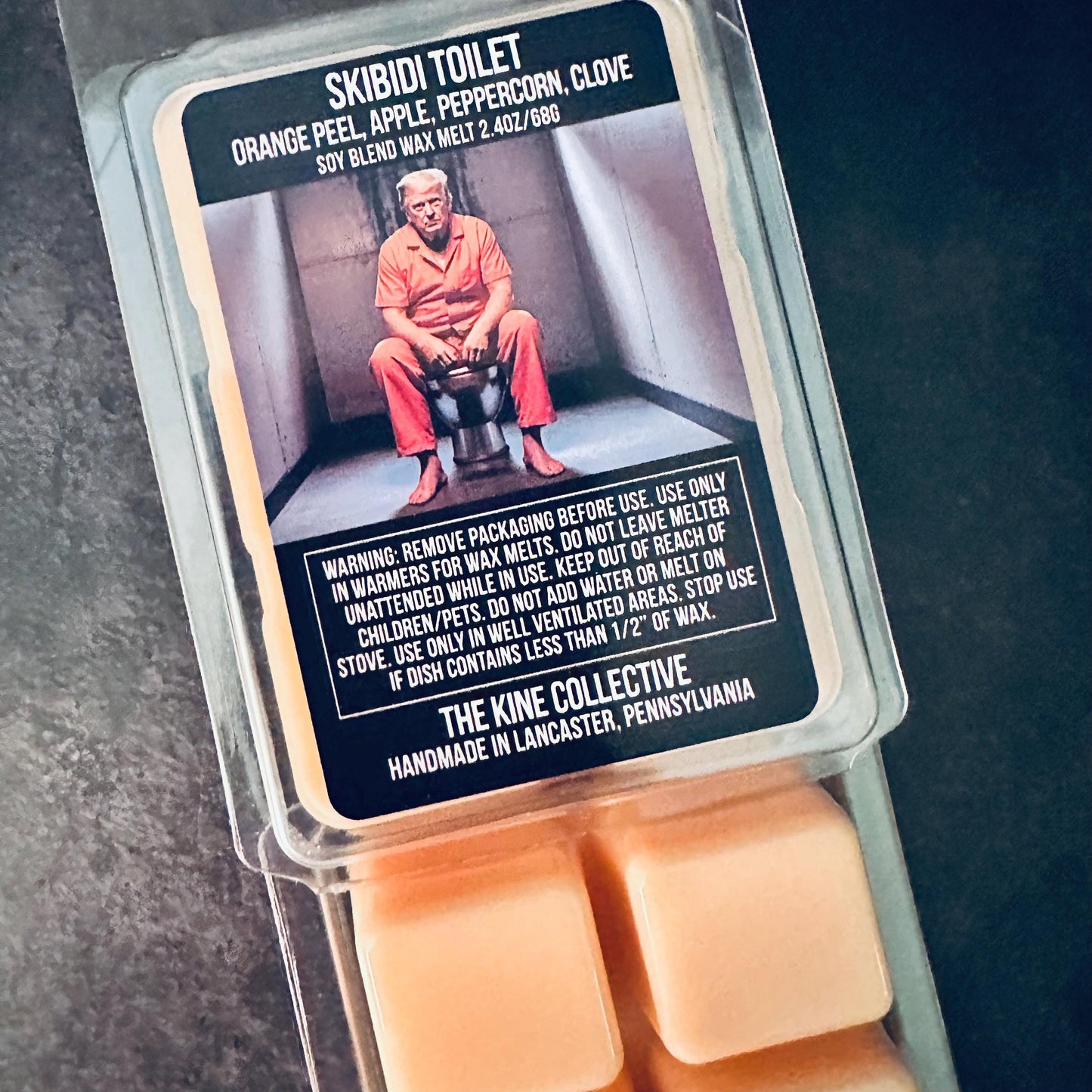 Skibidi Toilet - Apple, Orange, Clove, Cinnamon 2.4oz Artisan Soy Wax Melts