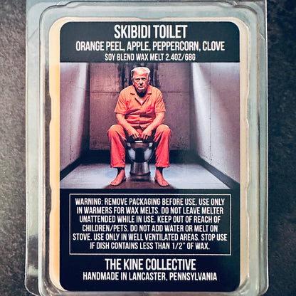 Skibidi Toilet - Apple, Orange, Clove, Cinnamon 2.4oz Artisan Soy Wax Melts