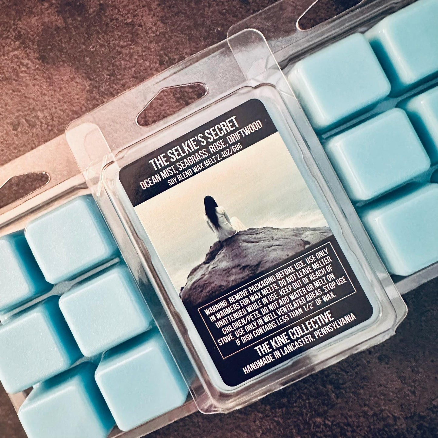 The Selkie's Secret - Ocean Mist, Seagrass, Faded Rose, Driftwood 2.4oz Artisan Soy Wax Melts