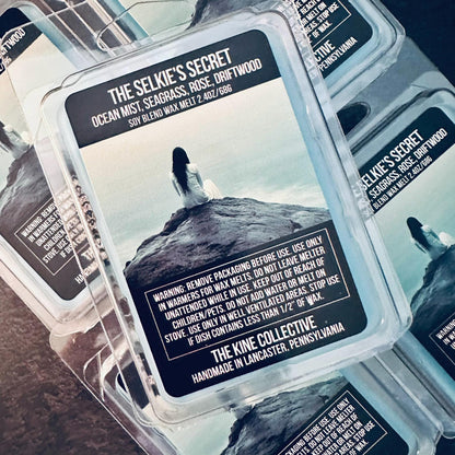 The Selkie's Secret - Ocean Mist, Seagrass, Faded Rose, Driftwood 2.4oz Artisan Soy Wax Melts