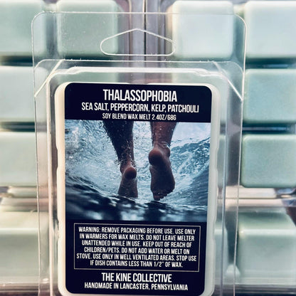 Thalassophobia - Sea Salt, Peppercorn, Kelp, Patchouli 2.4oz Artisan Soy Wax Melts