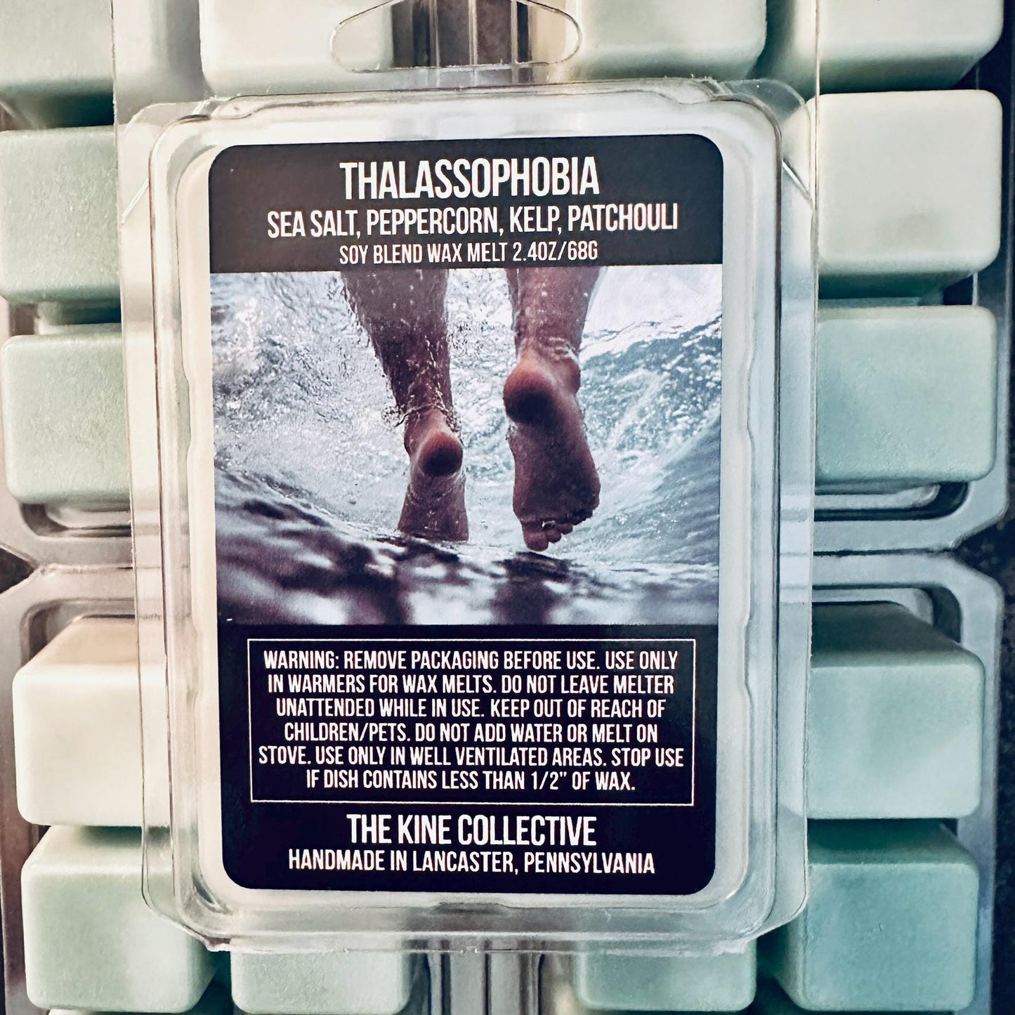 Thalassophobia - Sea Salt, Peppercorn, Kelp, Patchouli 2.4oz Artisan Soy Wax Melts